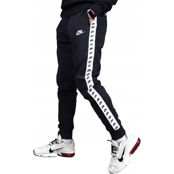 Nike ZATEPLENÉ pánské tepláky BAVLNA FLEECE jogger, oteplené teplákové kalhoty