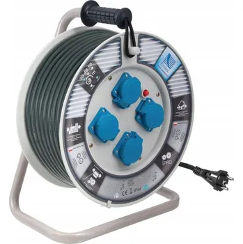 Napájecí kabel Prodlužovací Kabel Pawbol na cívce 40 m, 4 ks , šedý