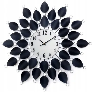 Hodiny Nástěnné hodiny Luxma černé 60 cm