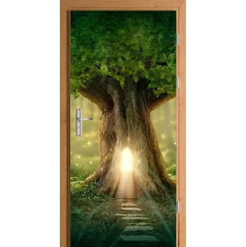 Fototapeta Samolepicí samolepicí na dveře - kouzelný strom