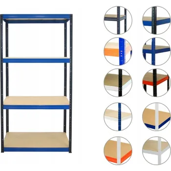 Dílenský regál Kovový regál skladový garážový HELIOS HBN 180x110x40 4x400kg