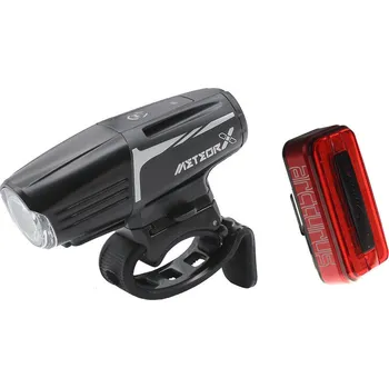 Cyklosvítilna MOON Sada světel na kolo přední a zadní Moon Meteor-X Auto Arcturus ČERNÁ|ČERVENÁ