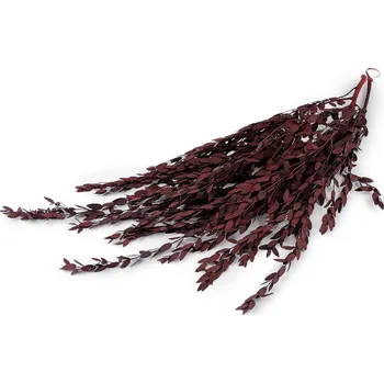 umělá květina Stabilizovaný olivovník svazek, barva 4 bordó