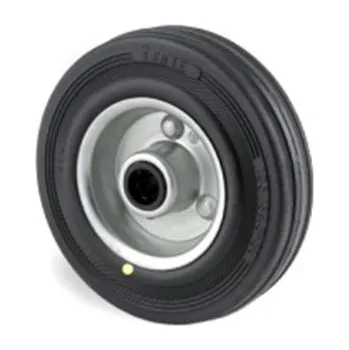 Pojezdové kolečko Kolečko vozíku barva Černá DYR100x30-Ø12 Pryž 70kg Tente