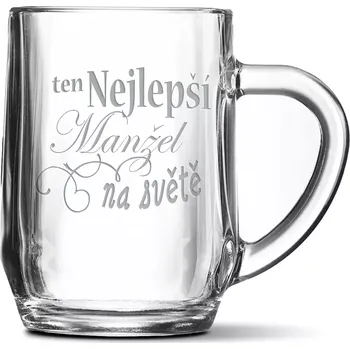 Sklenice Sablio Půllitr Ten nejlepší manžel na světě: 0,5 l