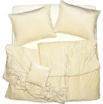 SCANquilt povlečení VELUR tweed smetanová 140 x 200/70 x 90 cm 183864895