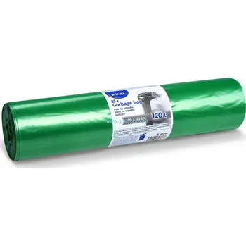Pytle na odpadky Pytel na odpadky (LDPE) 60 µm zelený 70 x 110 cm 120L [25 ks]
