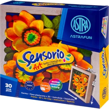 Modelovací hmota AstraFUN Modelovací hmota s rámečkem Astra Sensorio Art – Slunečnice, 30 barev, 336125003