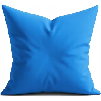 Povlak na dekorativní polštářek DEKORAČNÍ POVLEČENÍ NA POLŠTÁŘEK MODRÉ JERSEY 40 x 40 CM