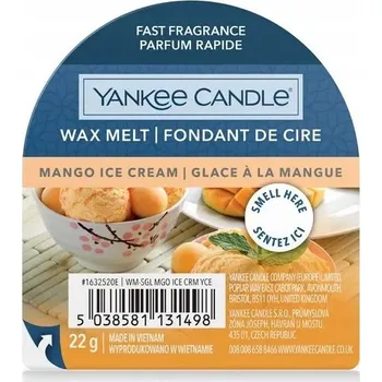 Svíčka Vosk Yankee Candle - 22 g mangové zmrzliny