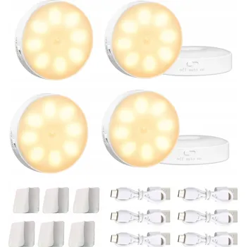 Nástěnné svítidlo NOČNÍ LAMPA LED SE SENZOREM POHYBU, NÁSTĚNNÉ SVÍTIDLO, OSVĚTLENÍ SCHODIŠTĚ, 6 KUSŮ