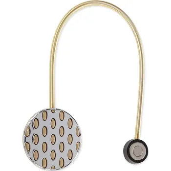 Váza SADA 2KS DEKORAČNÍ SPONA NA ZÁVĚS CORDA S MAGNETEM 5 X 17 CM ZLATÁ