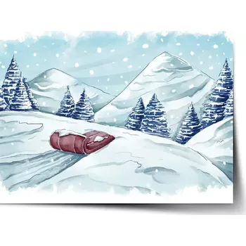 Plakát Sablio Plakát Pohádková zima - 90x60 cm