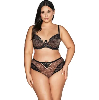 Podprsenka Polovyztužená podprsenka Ava Černý Panter s kosticí, černý panter 65H i384_34961586