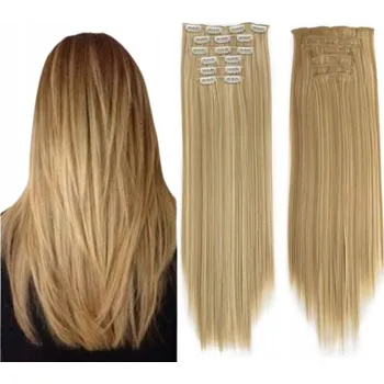 Paruka Příčesek dámská syntetická blond paruka, délka 60 cm