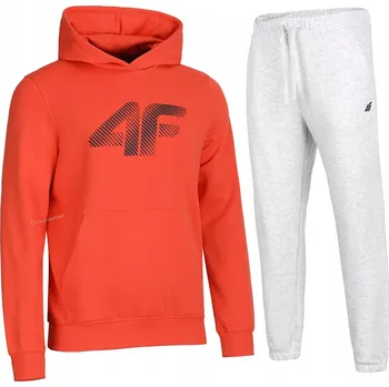 Dámské spodní prádlo 4F ZATEPLENÁ PÁNSKÁ TEPLÁKOVKA BAVLNA KOMPLET MIKINA KALHOTY / vel XL