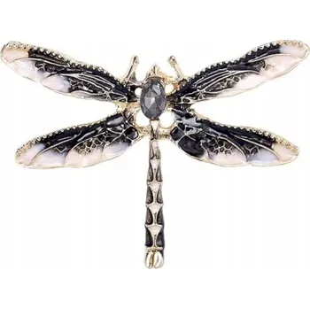 Brož KOVOVÁ PŘIPÍNÁČKA ROZTOMILÁ BROŽ - LESKLÁ VÁŽKA DUCH