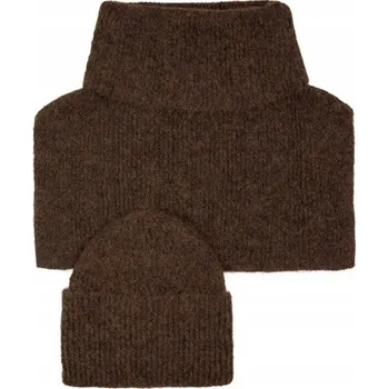 Čepice Szaleo sada čepice a nákrčník (rolák) univerzální velikost hnědá