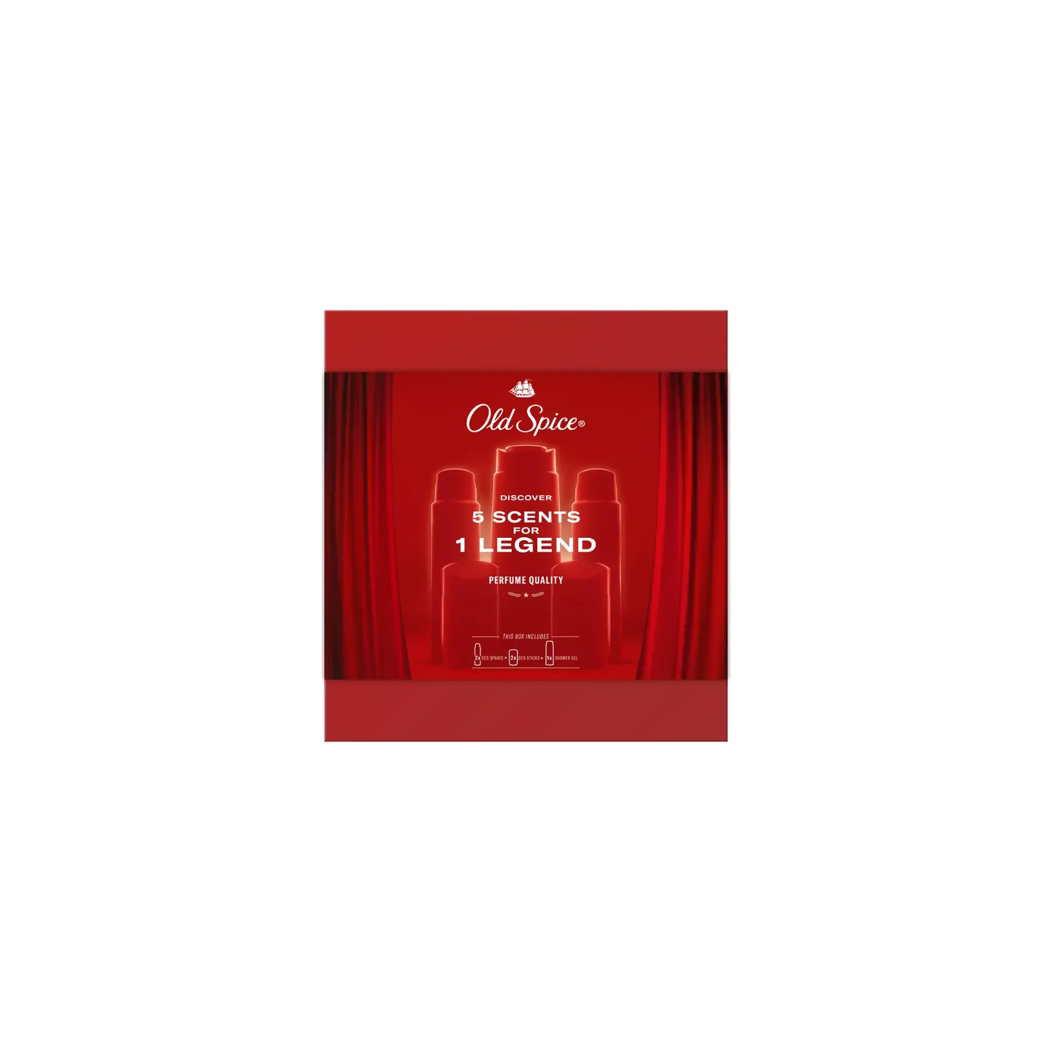 Fotografie 2 - Kosmetická sada Old Spice Discovery Box 5 Scents For 1 Legend sada pro muže