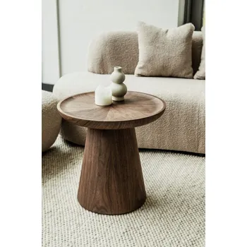 Konferenční stolek Kulatý konferenční stolek Monnarita 50 x 50 x 4,9 9 Cm jasan