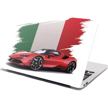 samolepka Sablio Samolepka na notebook Ferrari Italská vlajka - 29x20 cm