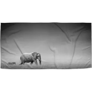 Osuška Sablio Ručník Slon a zebra - 50x100 cm