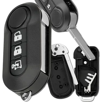 Camerazar Kryt klíče s dálkovým ovládáním 3 tlačítka Fiat Ducato Boxer Jumper Punto Panda Iveco