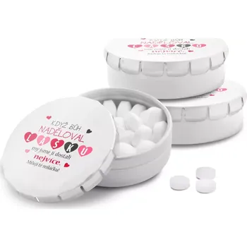 Bonbon Sablio Mentolky Když Bůh naděloval lásku - 3 ks