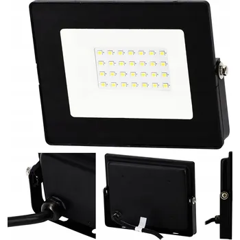 LED reflektor SMD KASTEL 20W 4000K 1800LM IP65 ČERNÝ S-C64-LFK-020BL-4K