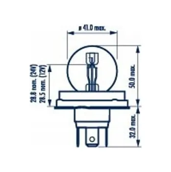 Žárovka Žárovka Narva R2 55 W 1 ks