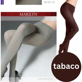 Dámské punčochy Punčocháče hladké Marilyn Micro 60den hnědé Tabaco velikost 3