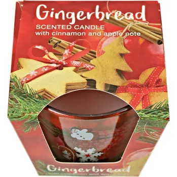 Svíčka BARTEK Vonná svíčka ve skle vánoční čas 115 g vzor: APPLE NOTE