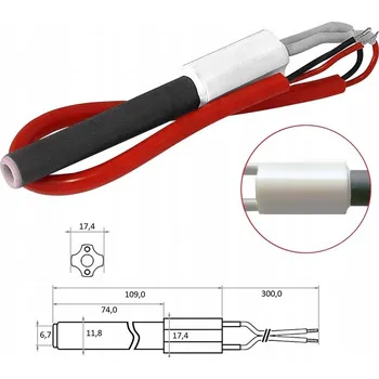 Zapalovač Zapalovač Kipi topné těleso pelet 280W keramické