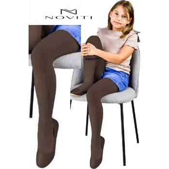 Dívčí oblečení Dětské bavlna punčocháče Noviti hnědé barvy velikost 104