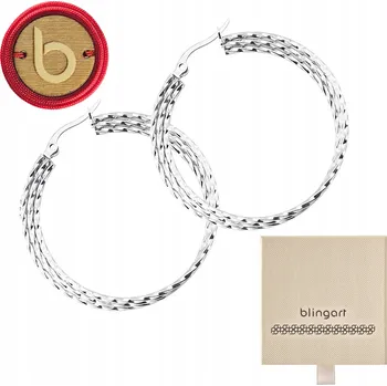 Náušnice Náušnice visací KRUHY kulaté trojité ocel chirurgická 316L s texturou