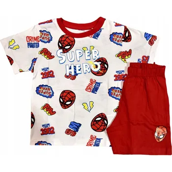 Dětské pyžamo Spiderman chlapecké bavlněné letní pyžamo, souprava, velikost 116