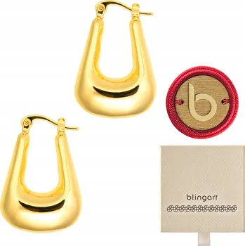 Náušnice Dámské pozlacené Náušnice ve tvaru U, elegantní ocel 316