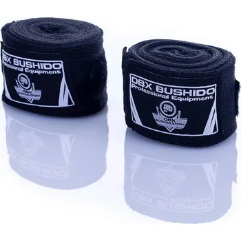 Bandáž na box a MMA DBX BUSHIDO Boxerská omotávka DBX BUSHIDO 4m ČERNÁ|ŠEDÁ