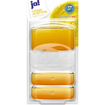 WC čistič Ja! Flüssiger WC Duftstein Limonen Frische Citrus 3 x 55 ml
