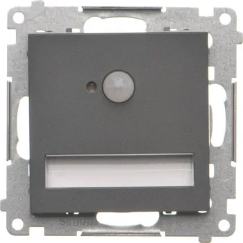 LED osvětlení s pohybovým sensorem, 14 V / 0,78 W, barva světla studená bílá, Simon 55 TOSC5K14.01/116, grafitová