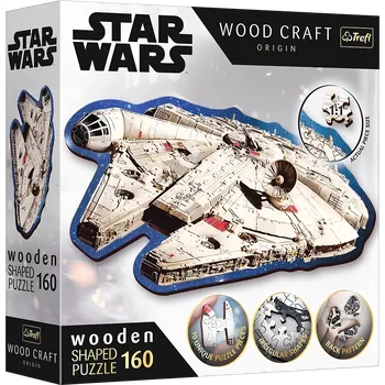 Puzzle Falcon TREFL Wood Craft Origin Star Wars Millennium 160 dílků
