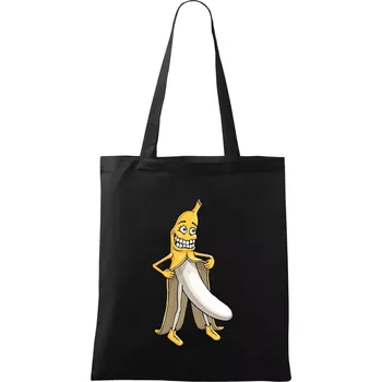 Úchylný banán (Hana-creative) - Taška bavlněná - 42 x 38 cm ( Černá )