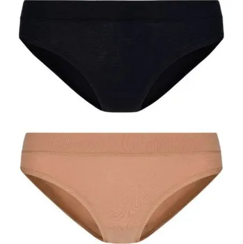 Kalhotky Kalhotky Cityzen Valencia černé a tělové - 2ks v balení Barva: černá - přírodní, Velikost: 40