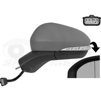 Auto zrcátko Vnější zpětné zrcátko VAN WEZEL 1883807