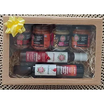 Kosmetická sada Dárková sada Koření a olivové oleje "Griluje muž"