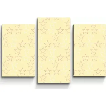 Obraz Sablio Obraz - 3-dílný Hvězdy - 75x50 cm