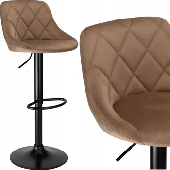 Barová židle Barová Židle eHokery odstíny hnědé 105 cm látka