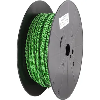 elektrický kabel Kabel repro 2x1,5mm², zelená / zeleno-černá, Role: 100m<br />Výrobce: - 232181 R100