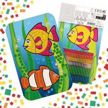kreativní sada Mozaika Pěnová vylepovačka pro děti Kreativní sada Rybičky