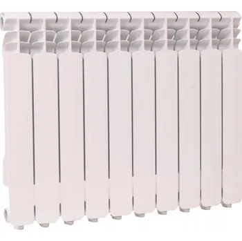 Radiátor Hliníkový radiátor Hydroland 780 W bílý 700 x 576 x 70 mm - boční připojení